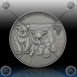 1oz CONGO 1000 Francs CFA "Baby Lions" 2012